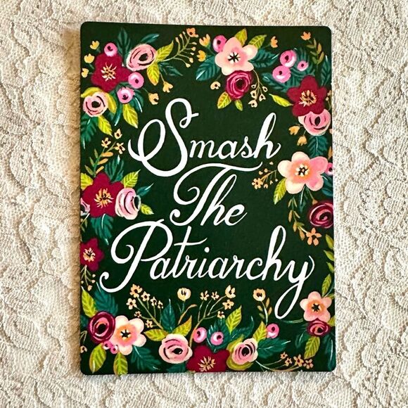Floral Smash The Patriarchy Magnet - Picture 1 of 3